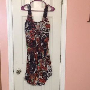 Multi colored brown dress